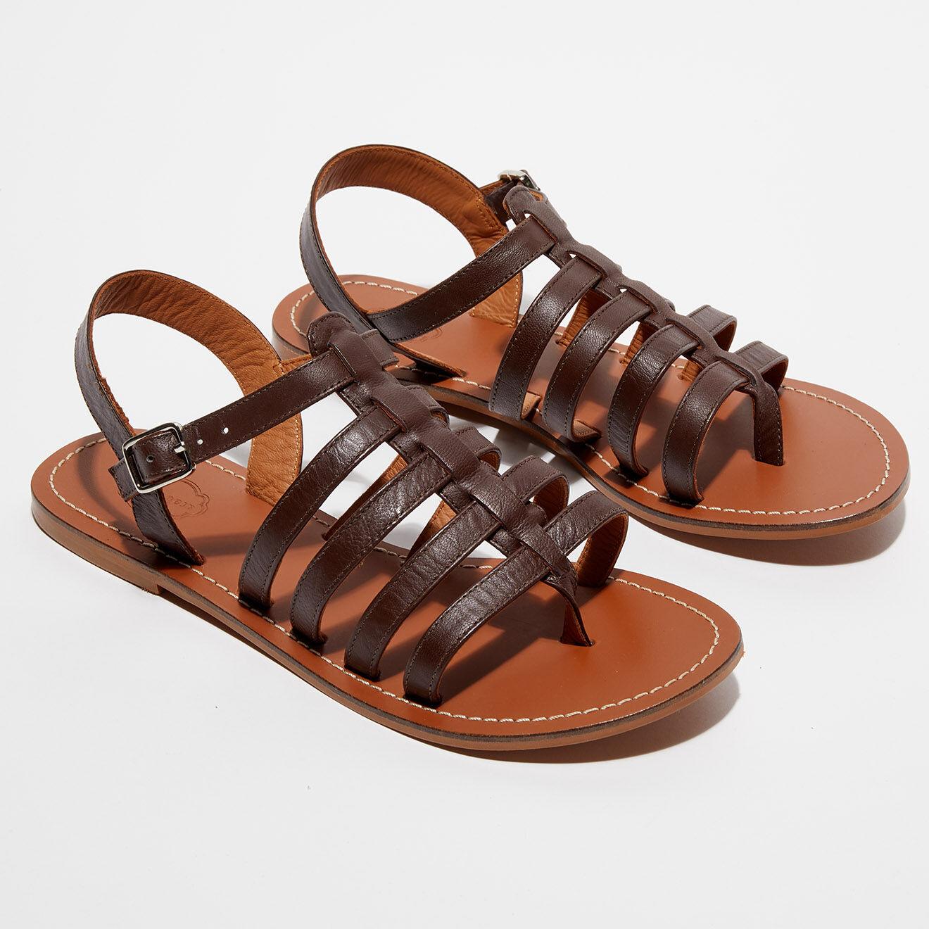 Apologie Studio Sandales en Cuir Sophie marron