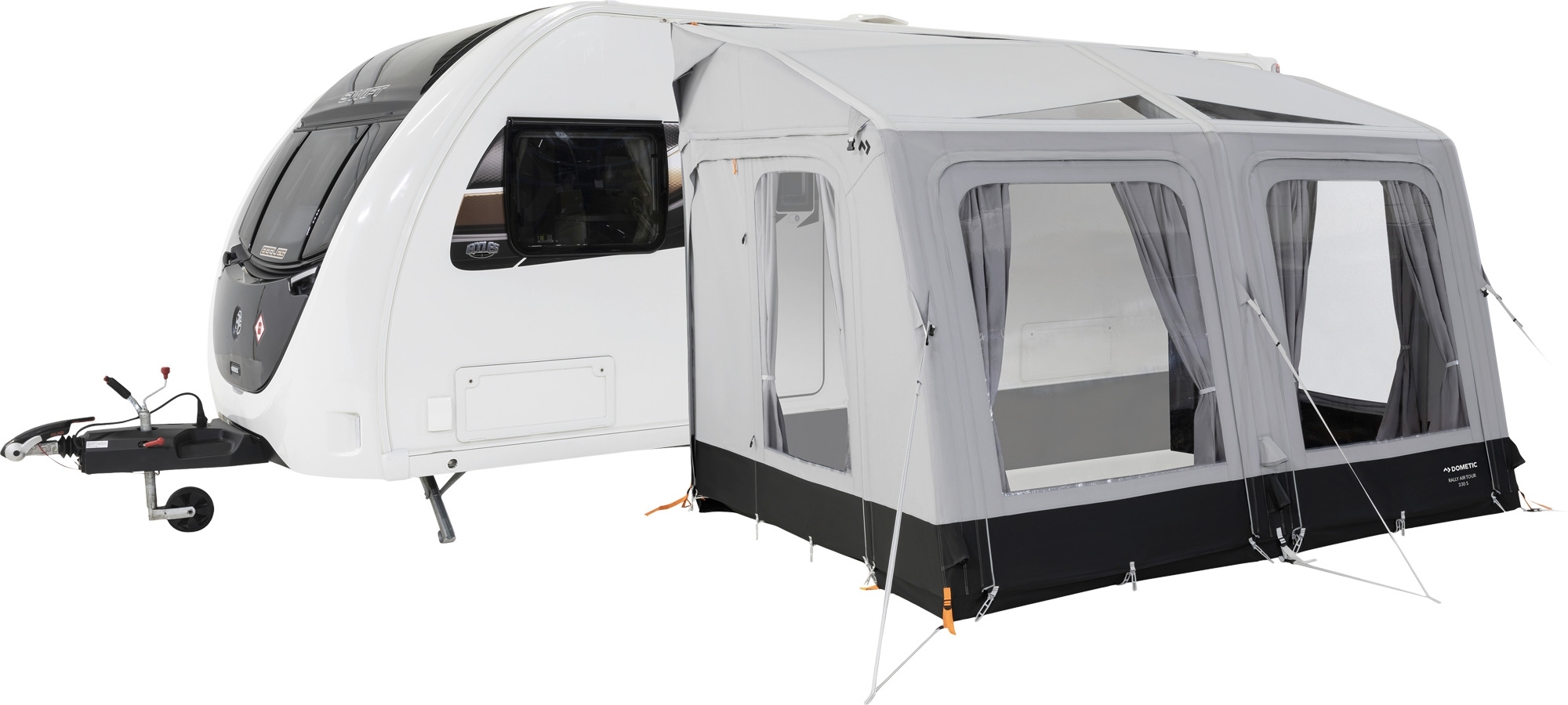 Dometic Rally Air Tour 200 S aufblasbares statisches Vorzelt für Wohnwagen und Wohnmobile 2 Meter