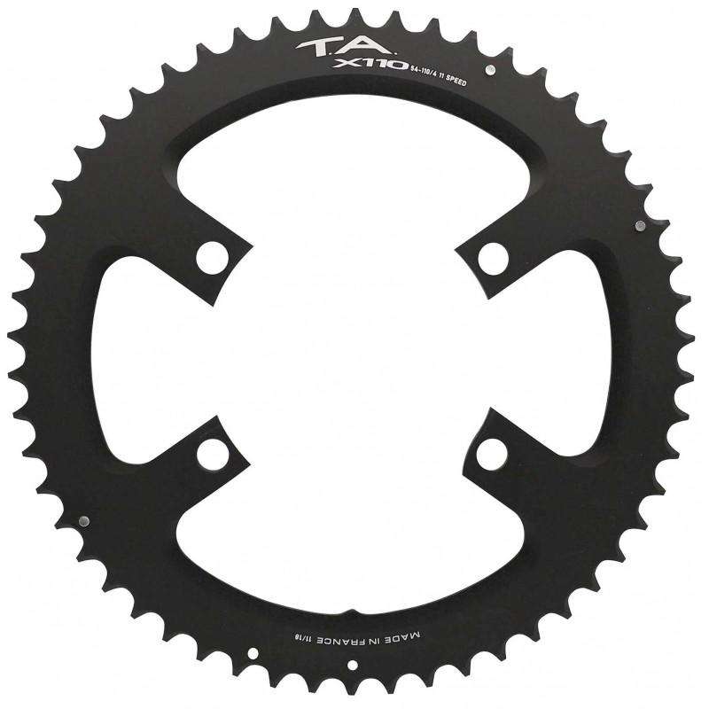 TA Specialites X110 Shimano Race Kettingblad Buiten 110mm Steek 11 Speed Grijs/Zwart