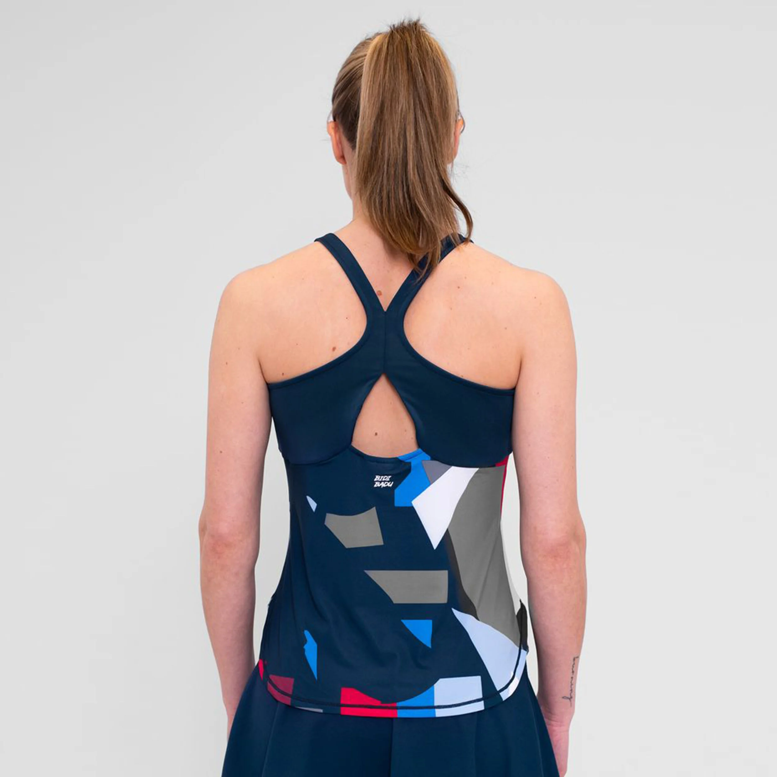 BIDI BADU New York 2024 Débardeur Tank Top Femmes - Bleu Foncé , Multicouleur
