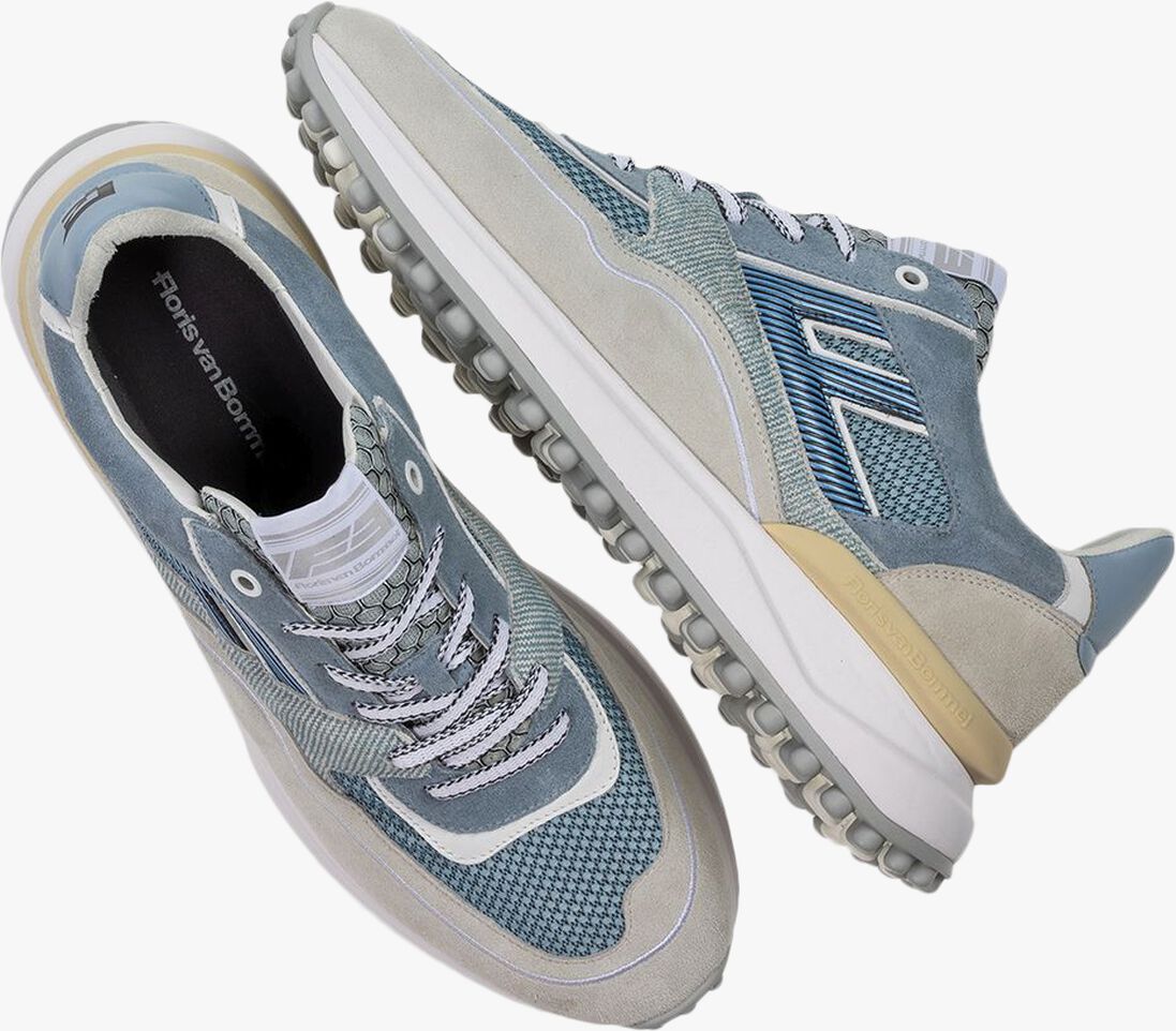 blauwe floris van bommel lage sneakers sfm-10139 noppi