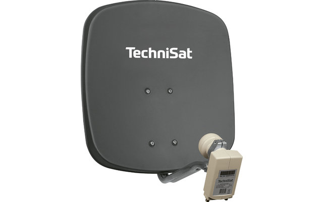 Technisat Set DigiDish 45 Sat-Antenne (Twin-LNB) mit Digit S3 HD SAT-Receiver