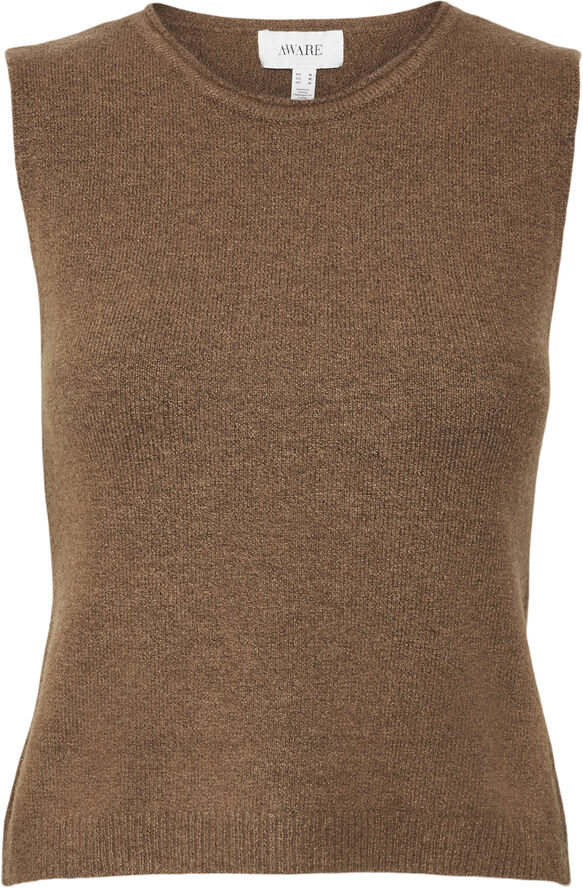 Vero Moda VMLUCILLE O-NECK KNIT TANK TOP VMA Bison