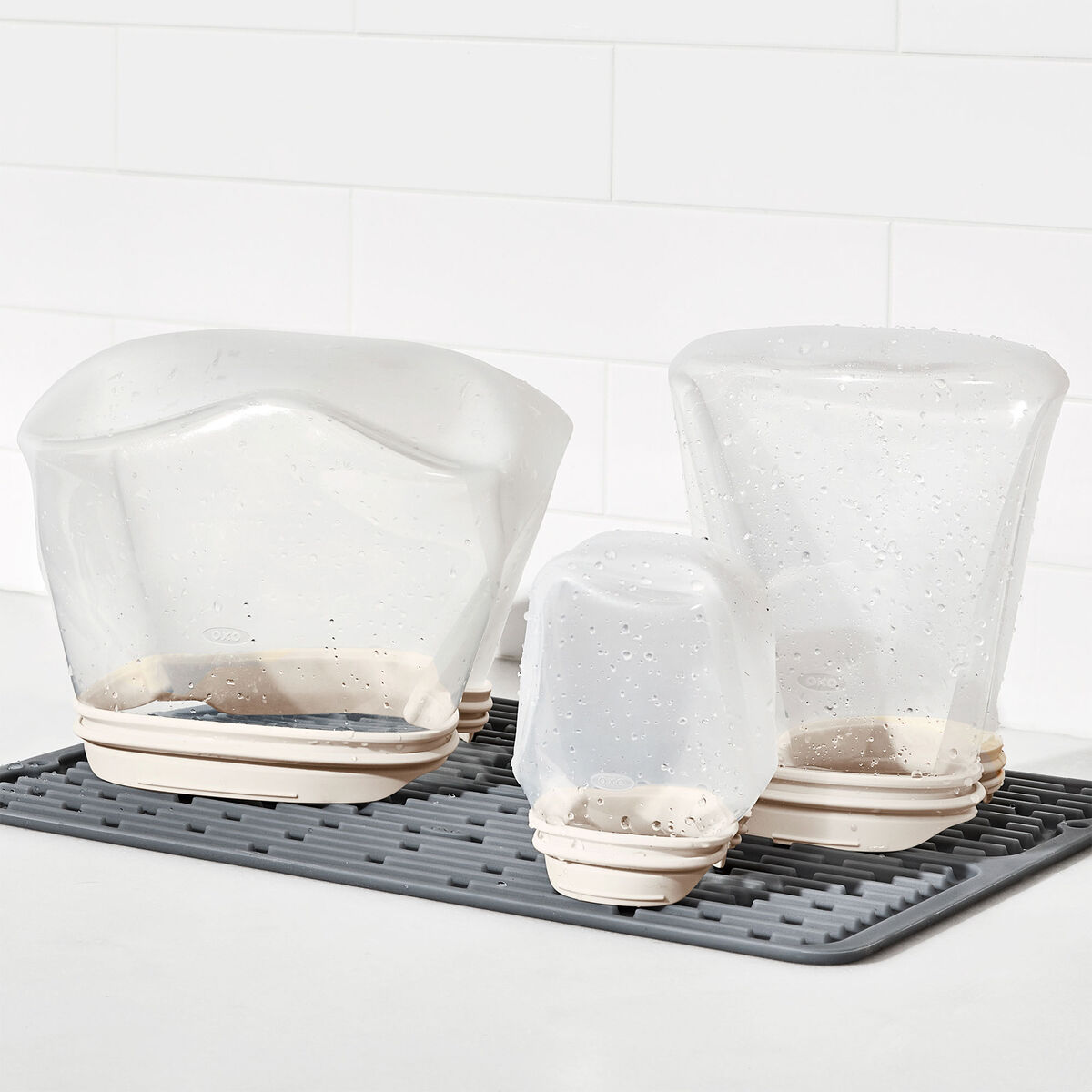 OXO Gjenbrukbar silikonpose 0,7 liter