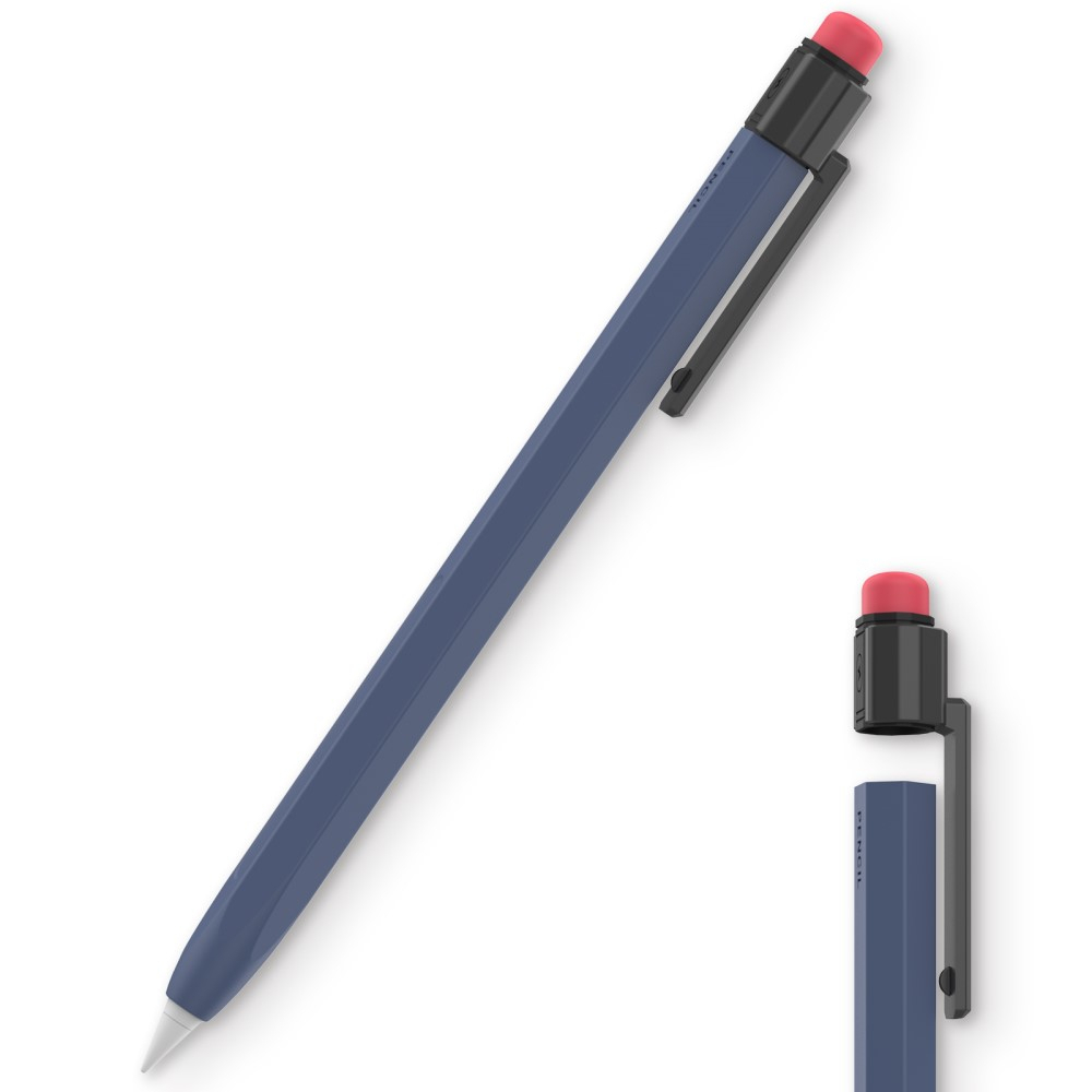 Apple Pencil (1. Generation) Silikon Schutzhülle Bleistift Design - Blau