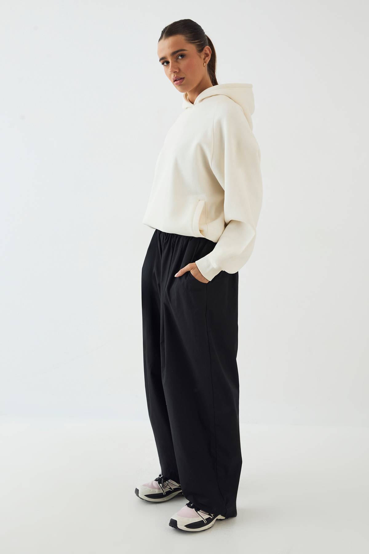 Pantalon Dsgn Studio Taille Élastique Jambe Ballon Coupe Oversize