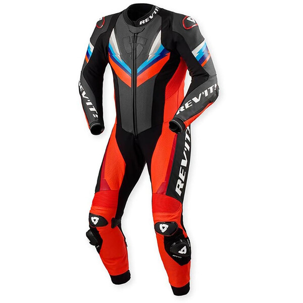 Rev'it - Combinaison Quantum 3 Noir / Rouge fluo