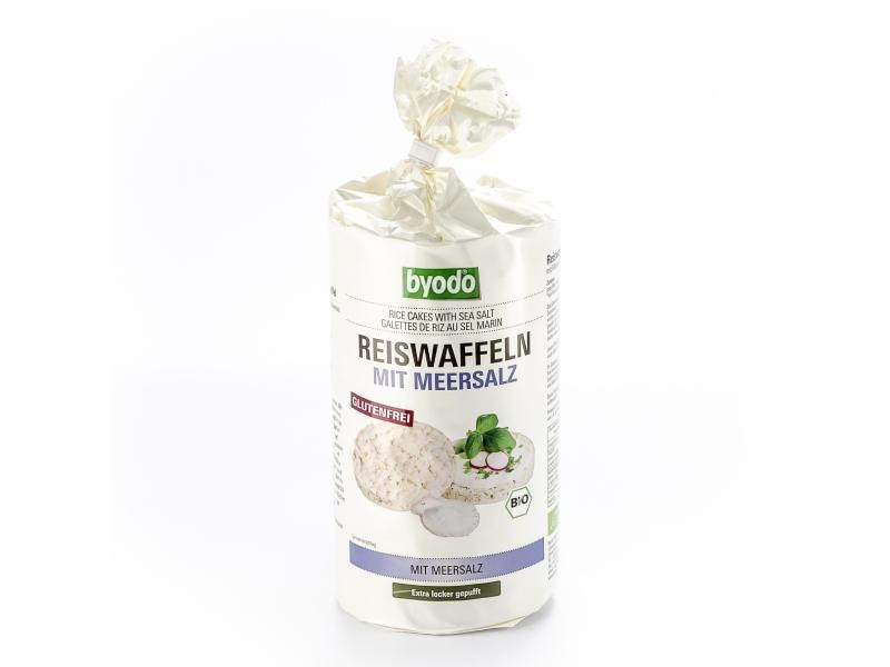 Byodo Snack Bio Reiswaffeln mit Meersalz glutenfrei 100 g Reiswaffeln mit Meersalz