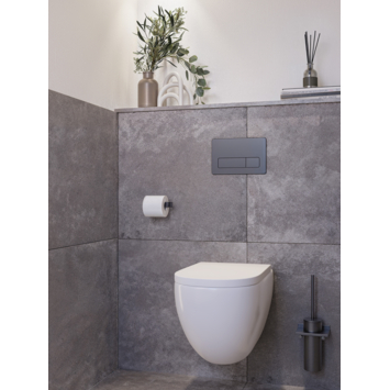 Toilet achterwand spaanplaat vochtwerend 123x120cm 18mm