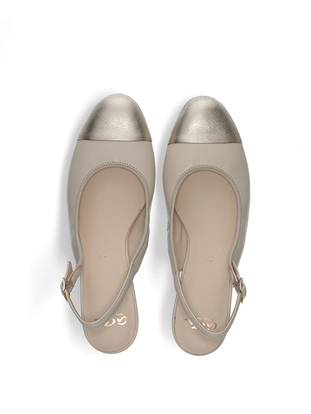 Pumps Nizza platin marmor