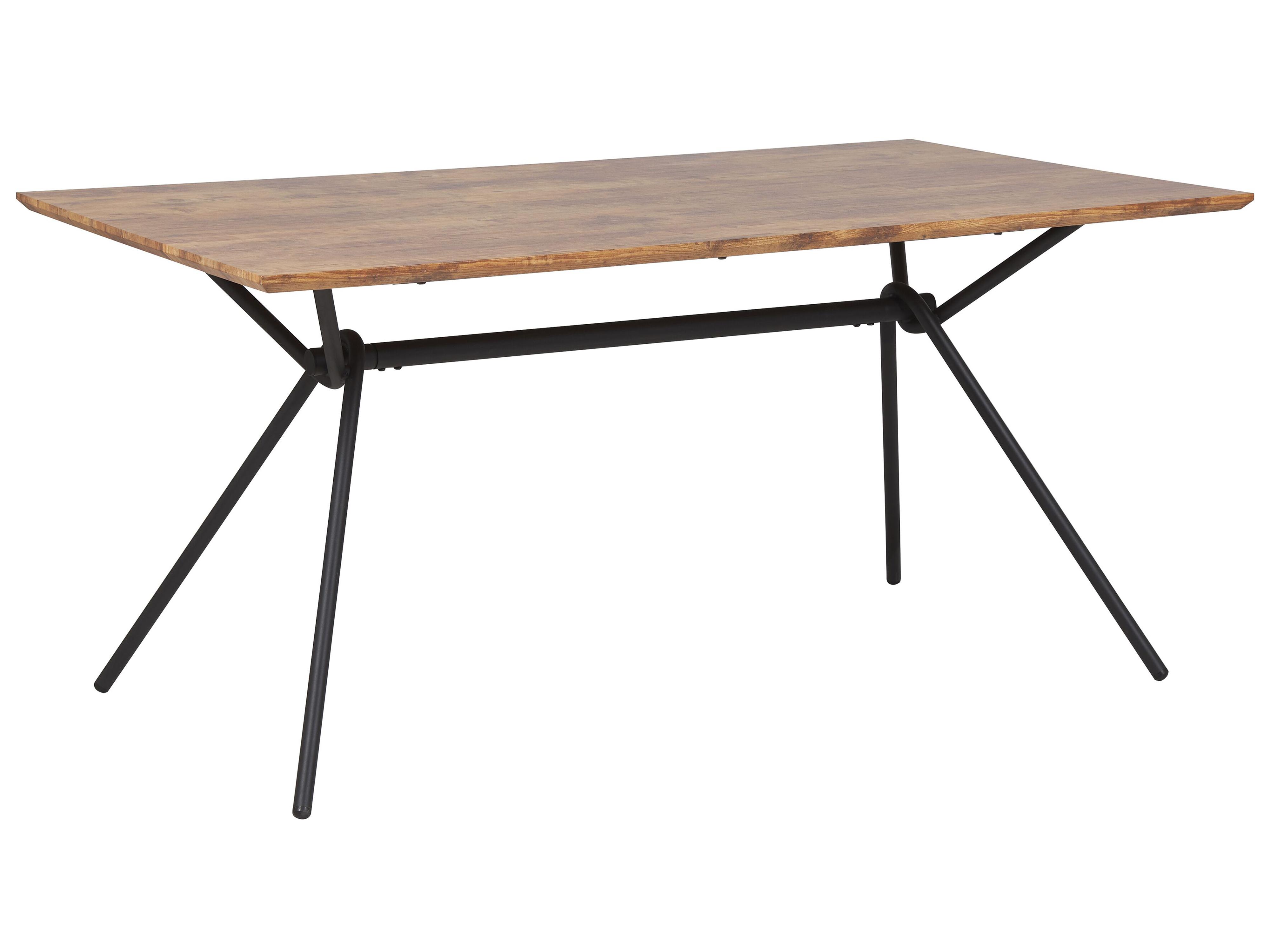 Eettafel AMSTERDAM Donkerbruin 90 cm 160 cm