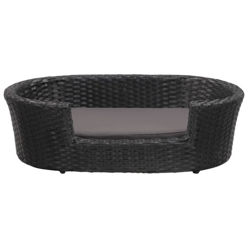 Cama de cachorro de design exclusivo na cor preta.