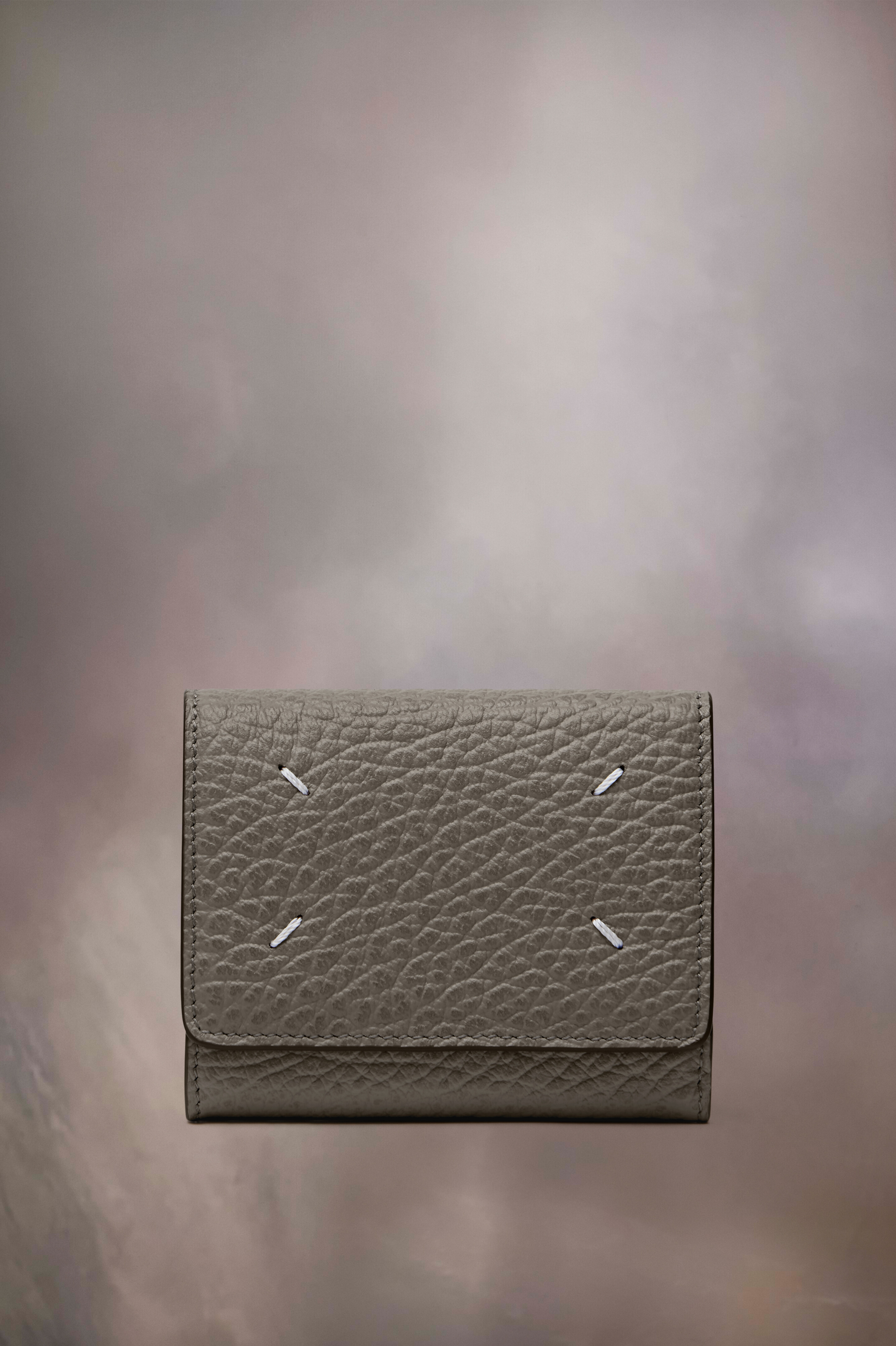 Portefeuille Four stitches cuir | Femme Gris foncé
