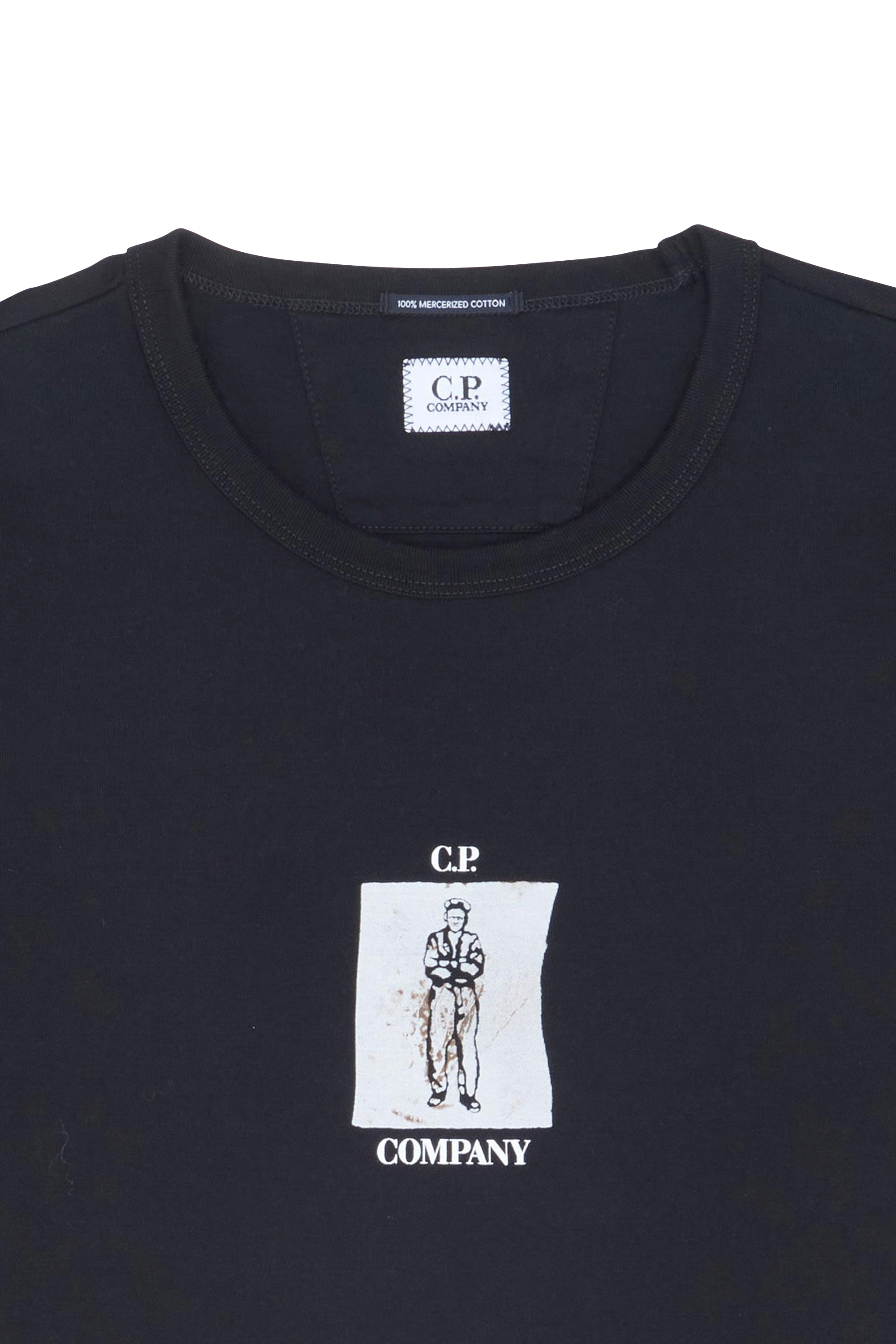 C.P. COMPANY T-shirt  MERCERIZED JERSEY Noir