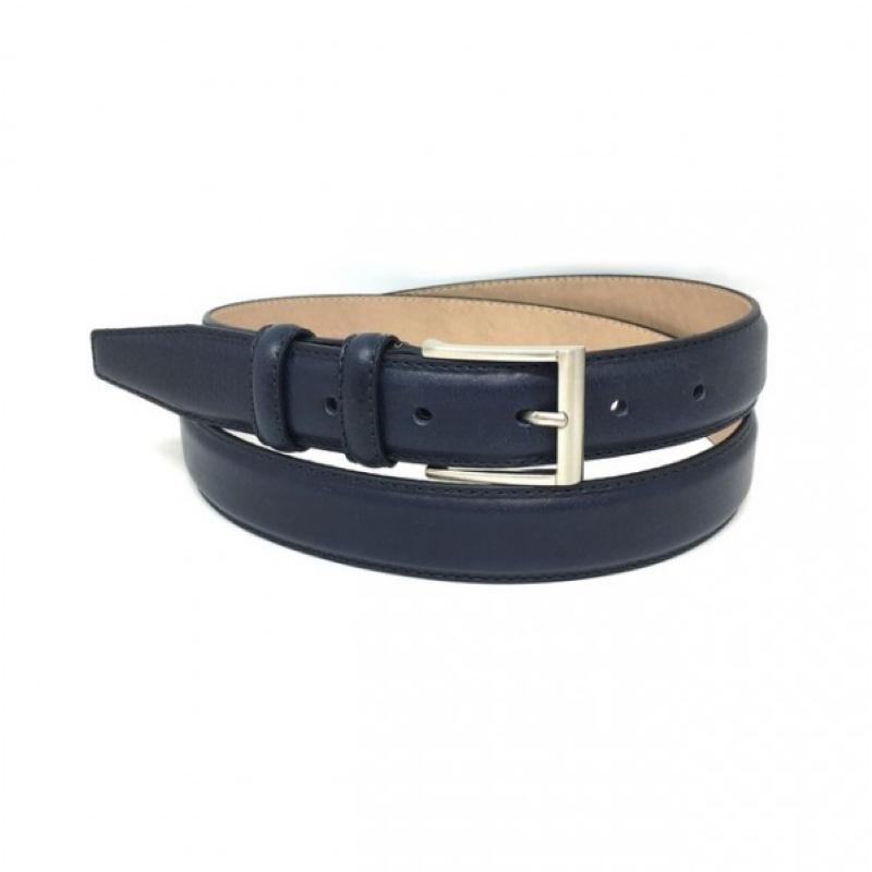 Milano Belts Centuur Bari Navy Blauw