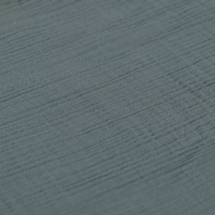 LÄSSIG Musselin Langarmshirt petrol green