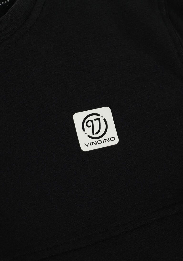 VINGINO zwarte vingino trui crewneck-basic-logo
