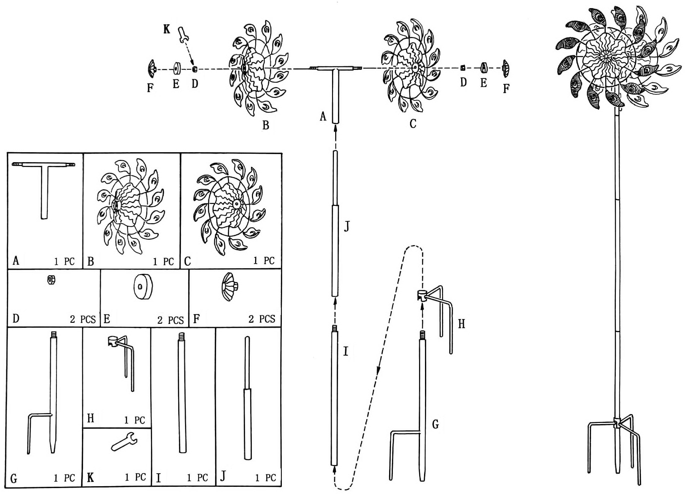 locker Gartenstecker »42525-06«