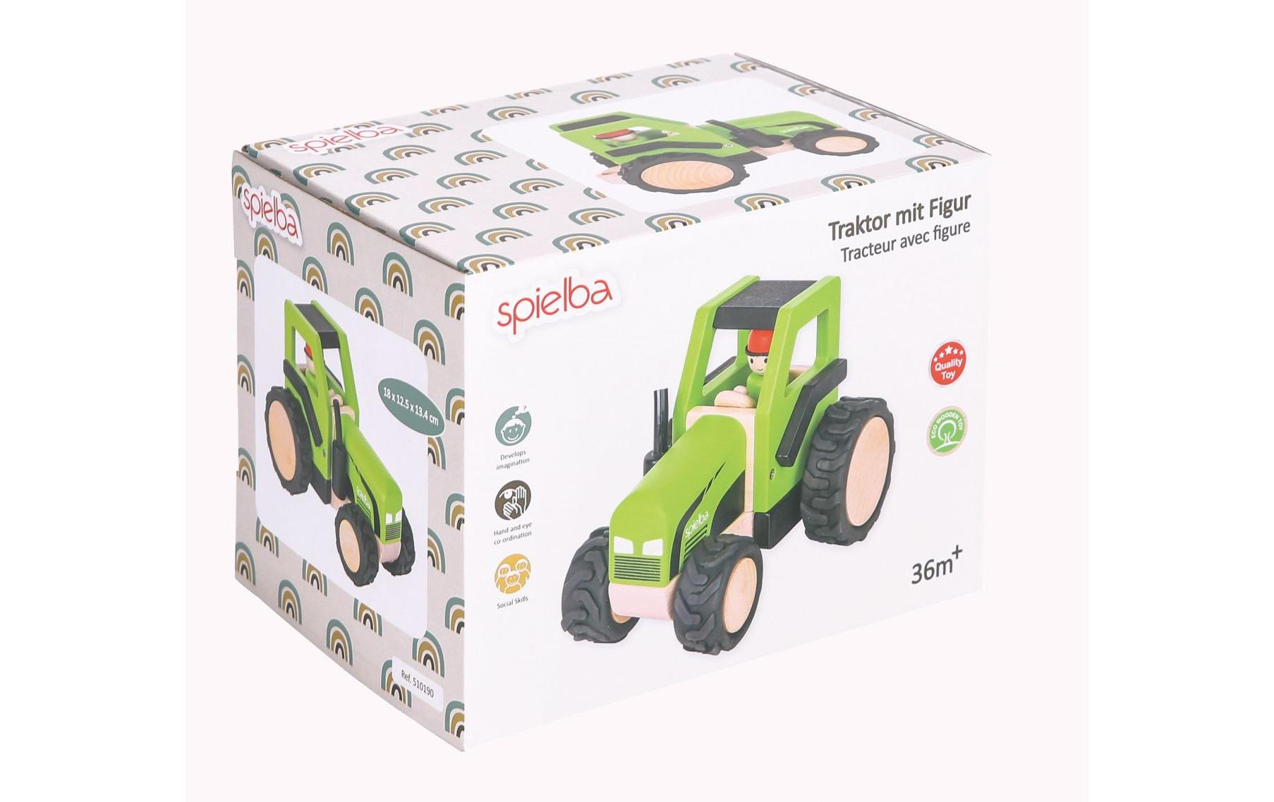 Traktor mit FigurHochwertiges Holzspielzeug