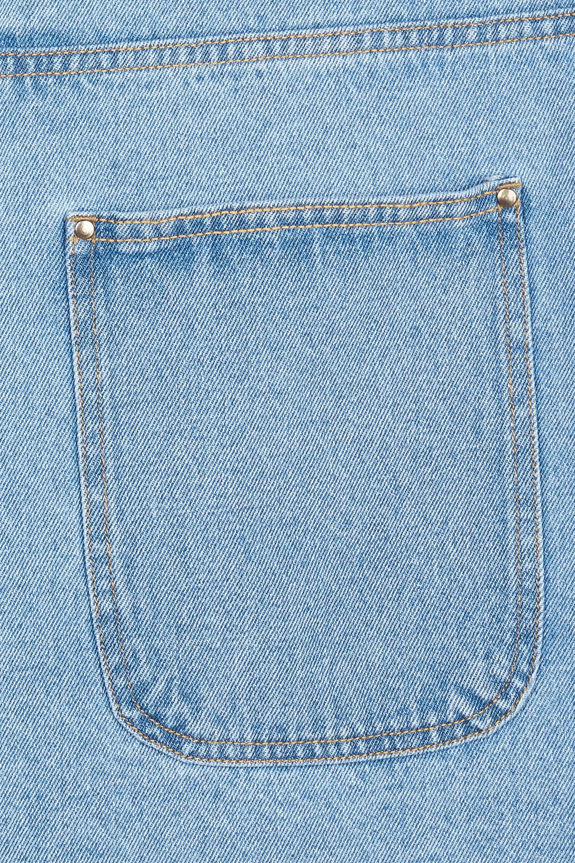 JACKER Short Denim Baggy Short Bleu
