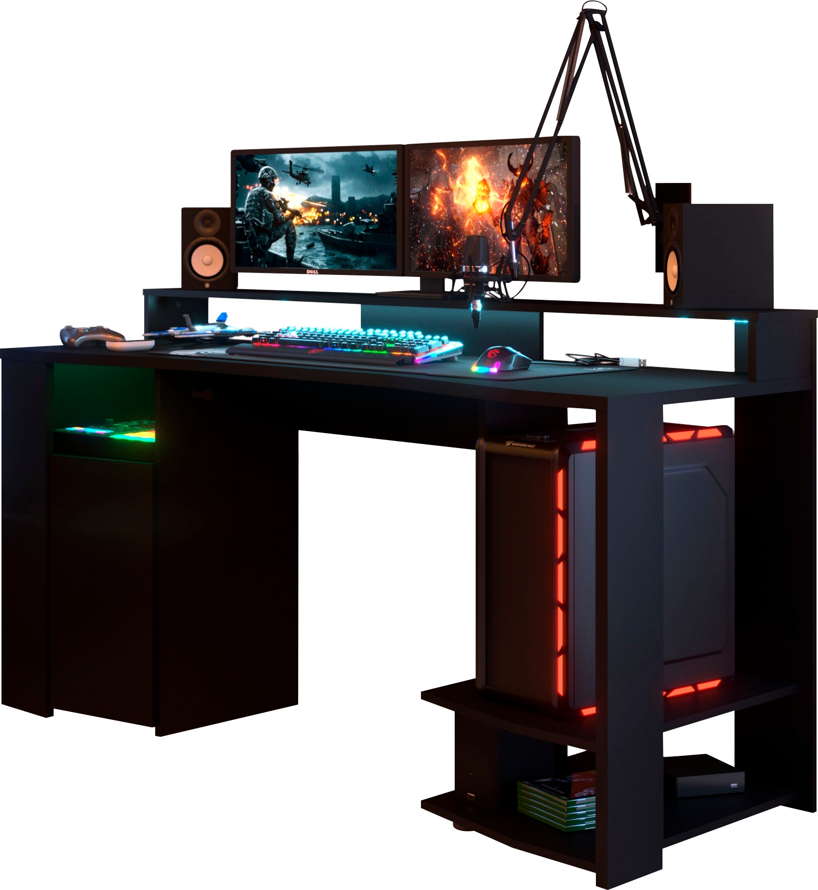 Parisot Kinderschreibtisch »Gaming« Gamingtisch, Jugendschreibtisch, Schreibtisch, inkl. LED Beleuchtung