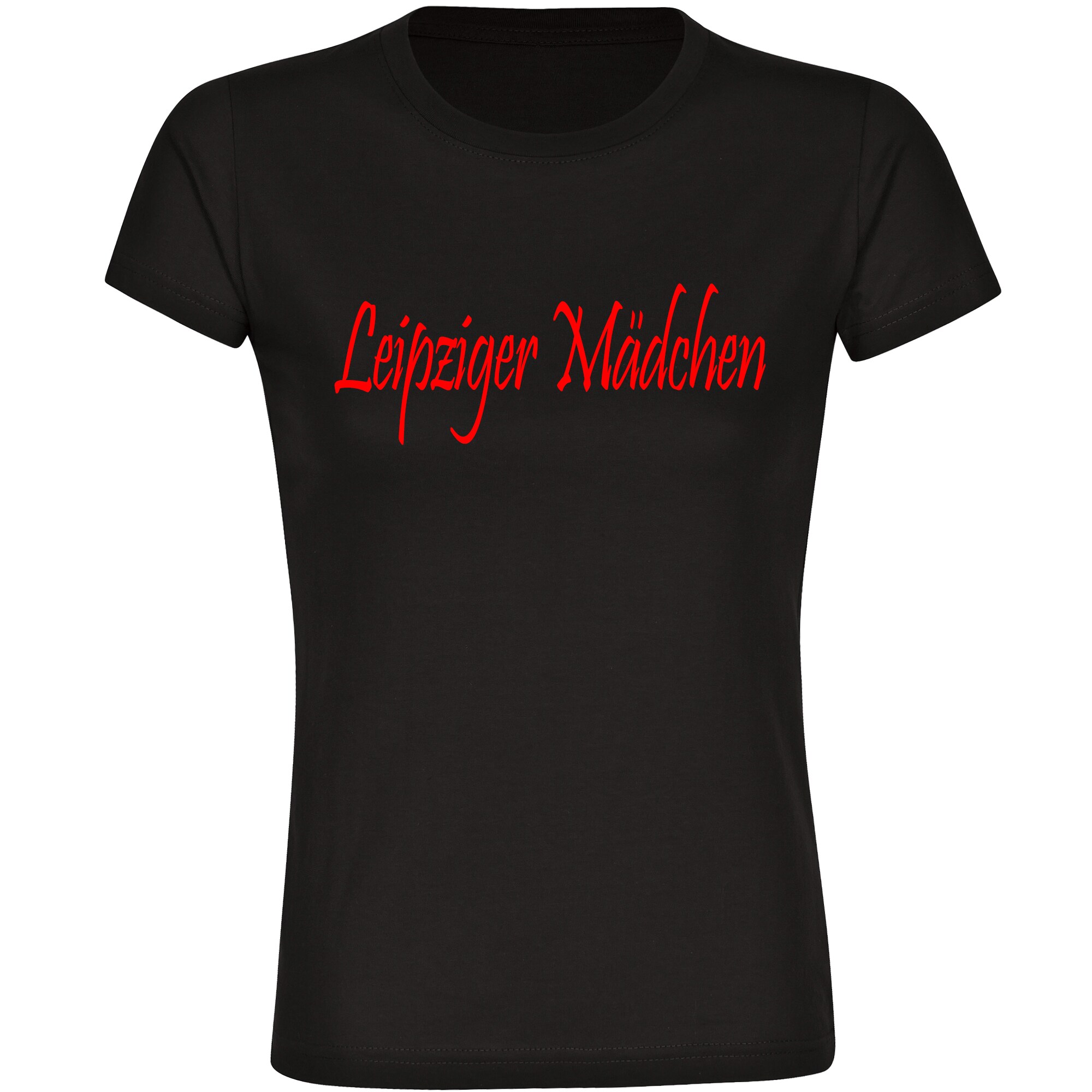 multifanshop® Kinder T-Shirt - Leipzig - Leipziger Mädchen - Druck rot