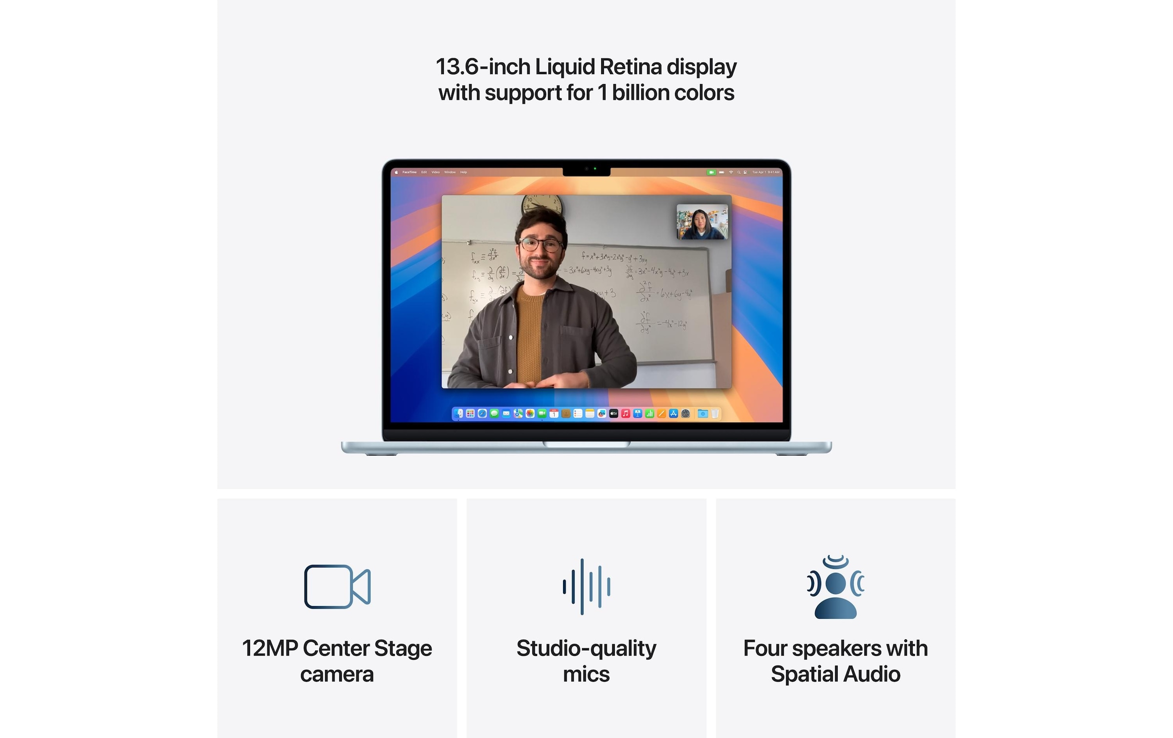 Apple Notebook »Air 13 2025 M4 10C GPU / 16 GB / 512 GB Sky Blue«