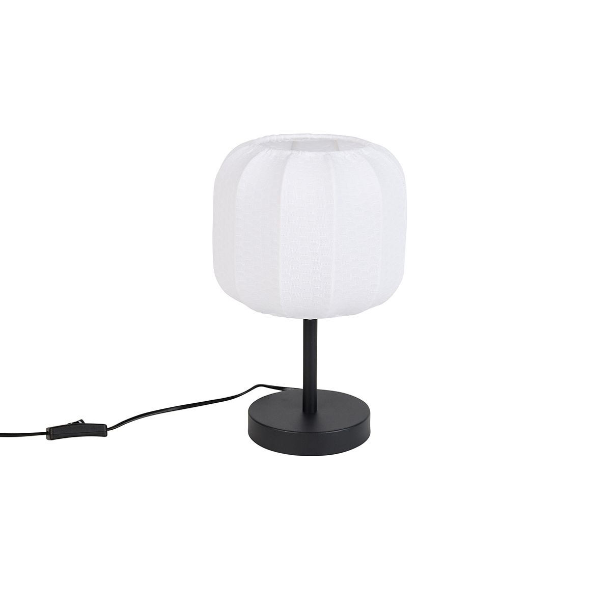 Japandi tafellamp zwart met wit - Madleine