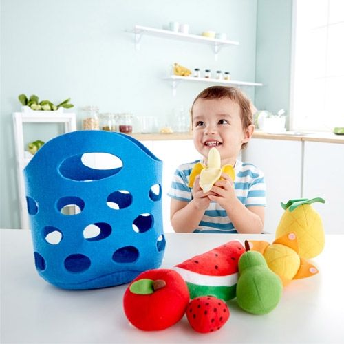 Hape fruitmandje met fruit - 8-delig