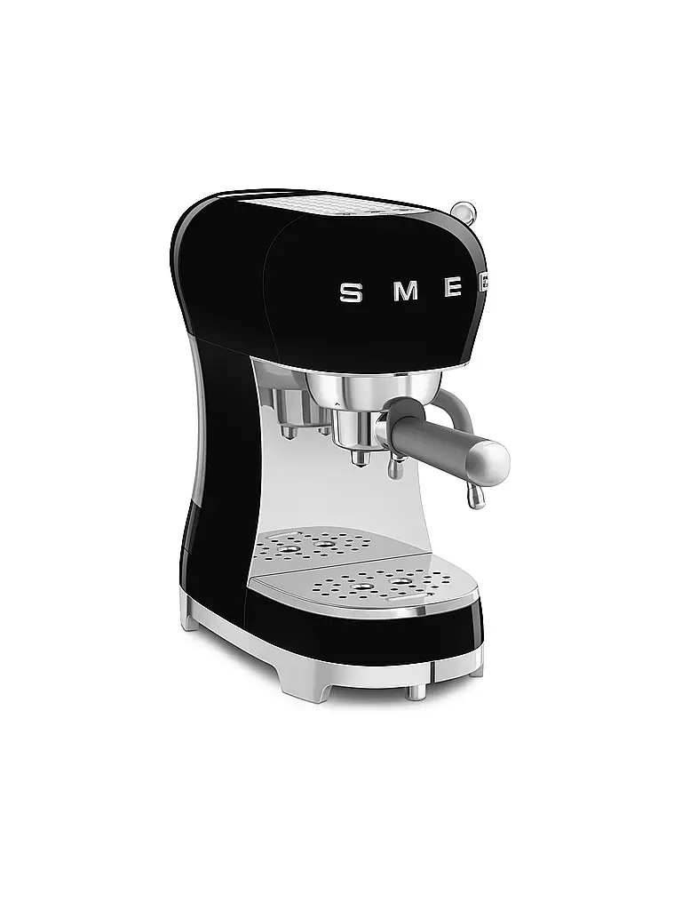 SMEG Espresso-Kaffeemaschine 50s Retro Style Schwarz ECF02BLEU schwarz