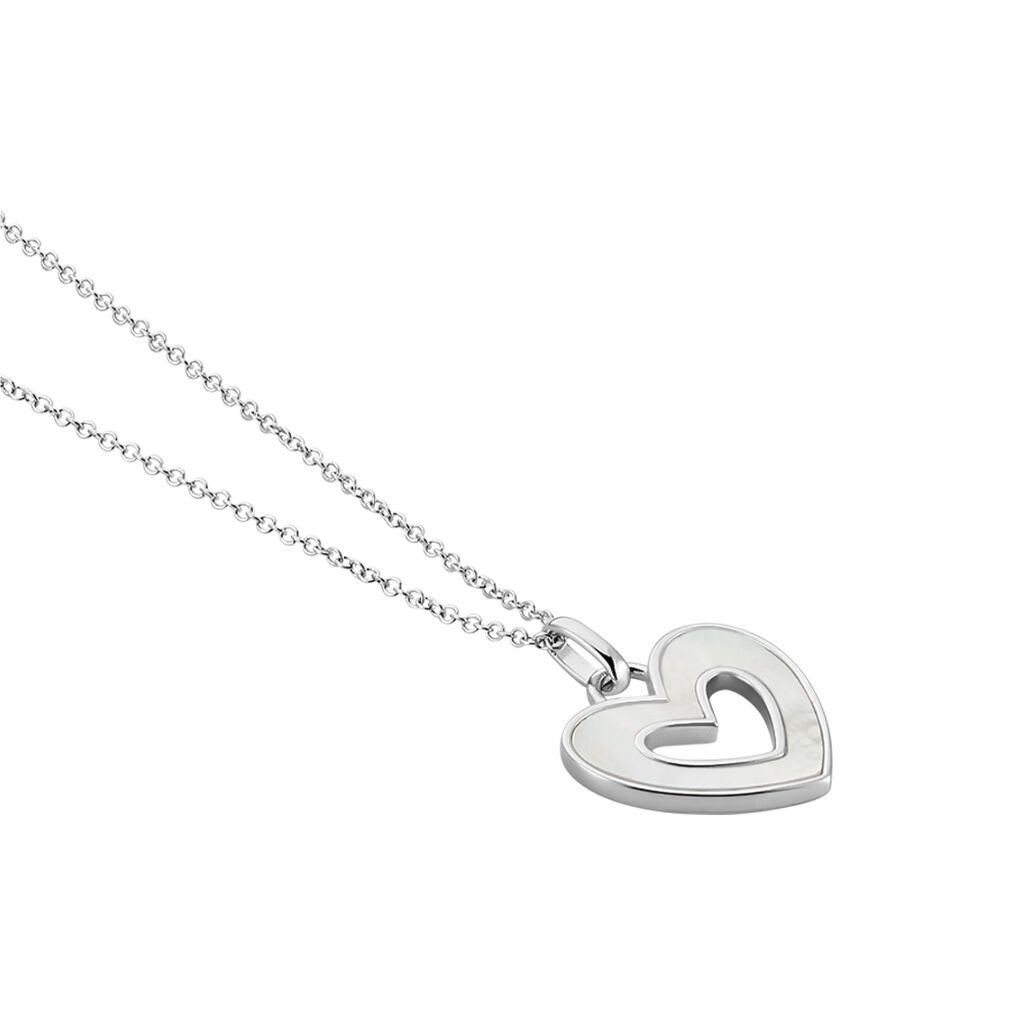 Collier Clarity Argent Blanc Nacre