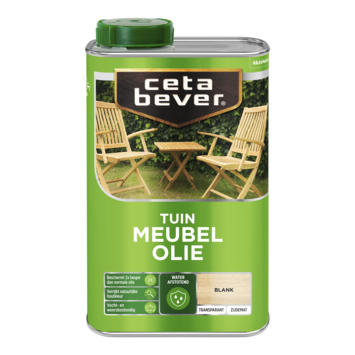 CetaBever Tuinmeubelolie transparant waterproof 1 liter