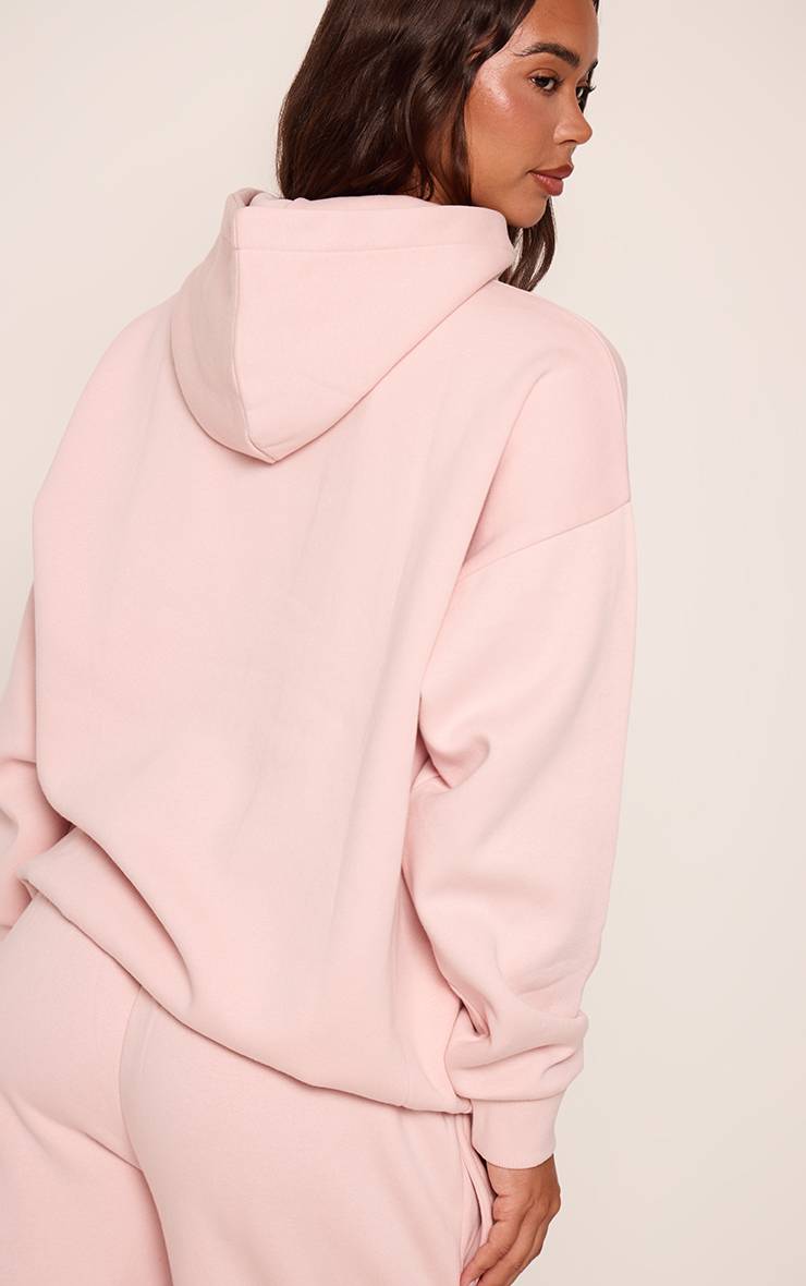 Rose Sweat À Casynthétiqueche Oversize Rose Avec Logo PLT