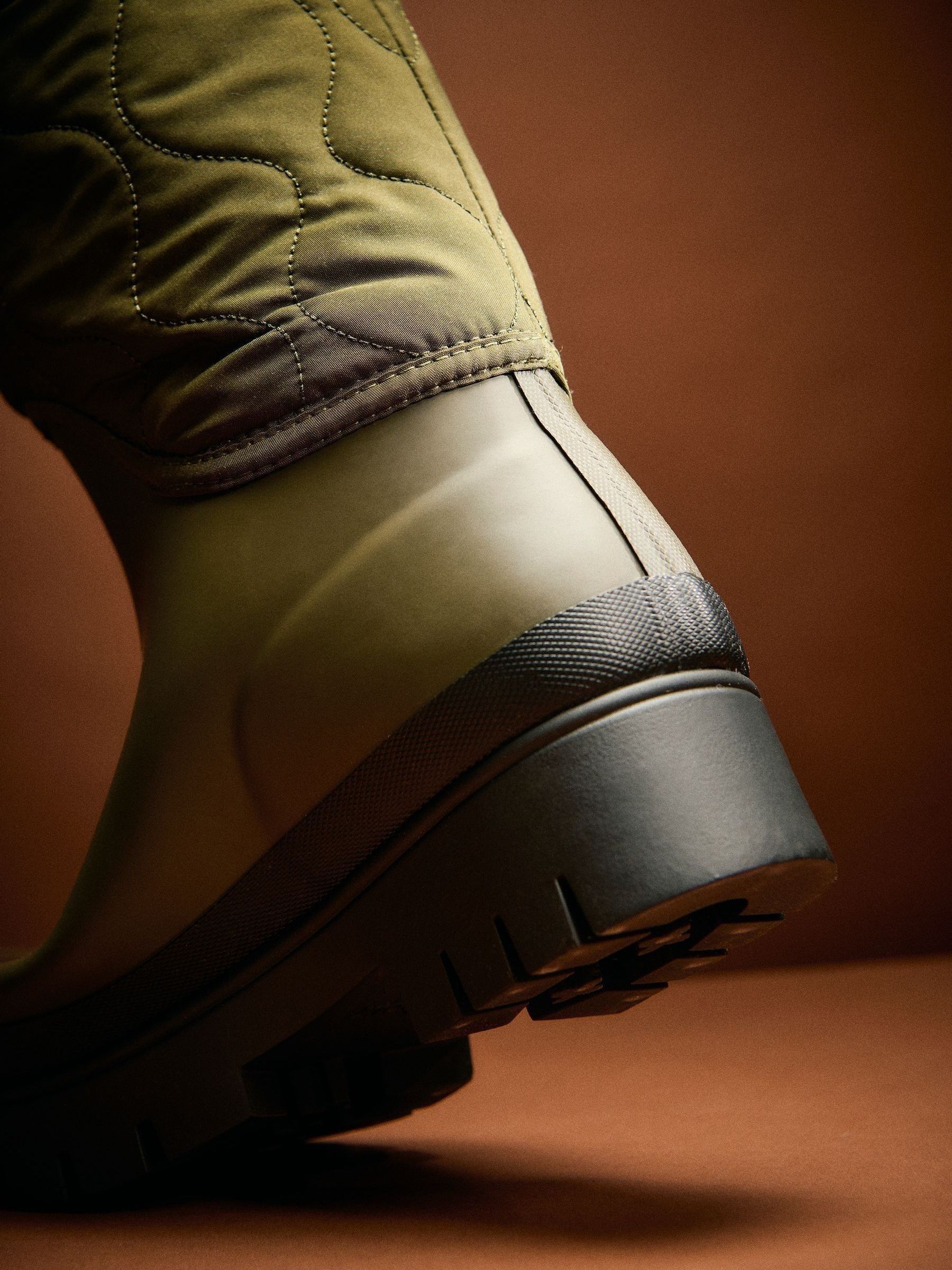 Groen - Barbour® Marnie Quilted Tall Wellington Boots