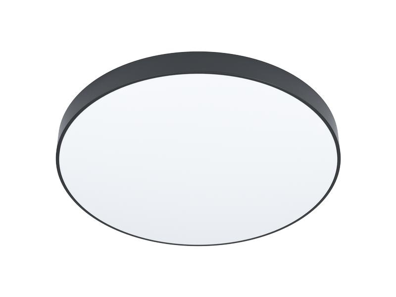 EGLO Leuchten Deckenleuchte ZUBIETA-A 1x 24 W, Schwarz/Weis Leuchte mit variabler Farbtemperatur, steuerbar per Fernbedienung