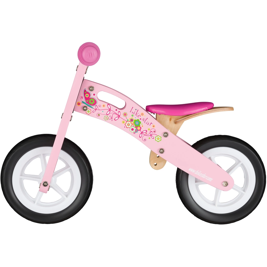 Bikestar Laufrad 10 Zoll Holz pink