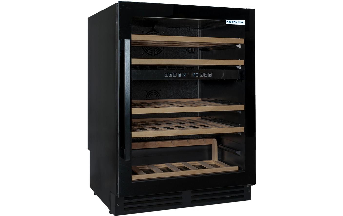Einbau Weinklimaschrank WKE 46 Schwarz, Rechts, Wechselbar<br>Weintemperierschrank