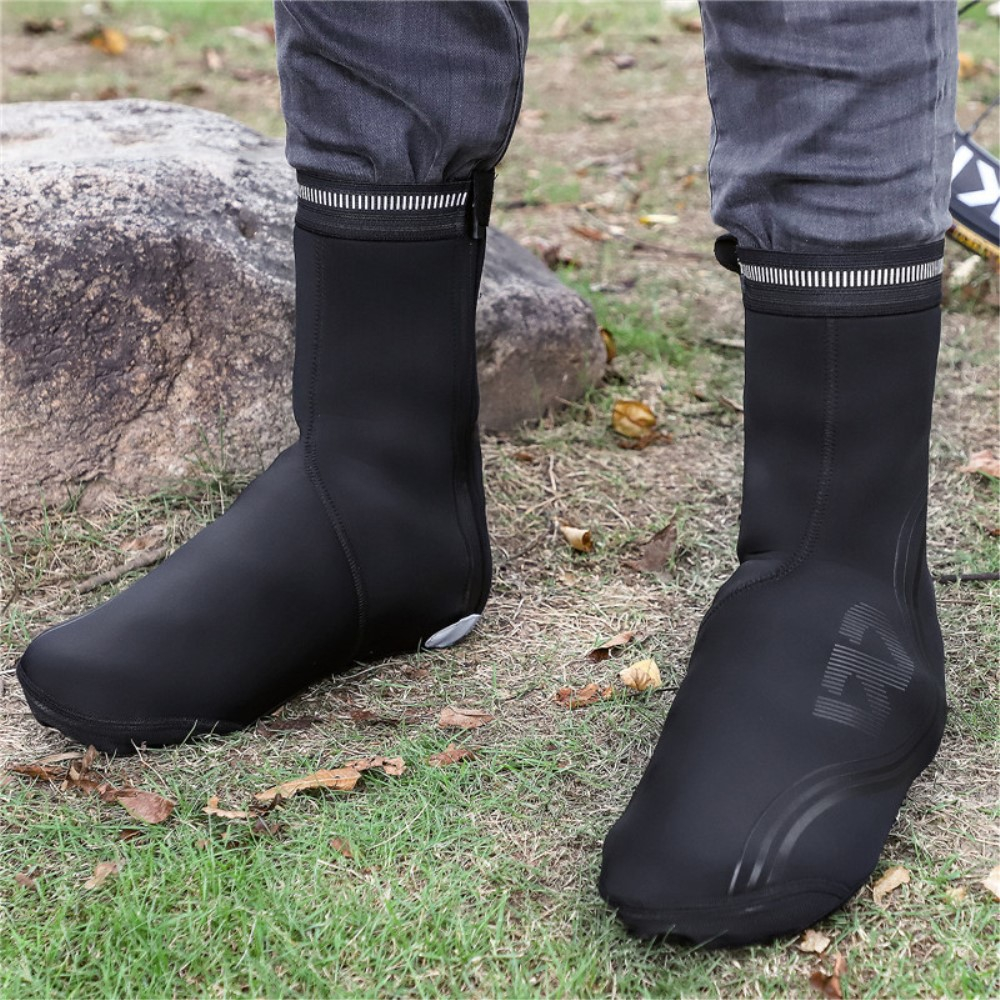 (Gr. M) Thermo Neopren Velo / Motorrad Schuhüberzieher - Schwarz