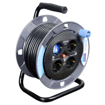 GAMMA Kabelhaspel 4-voudig RA Mini 10 Meter