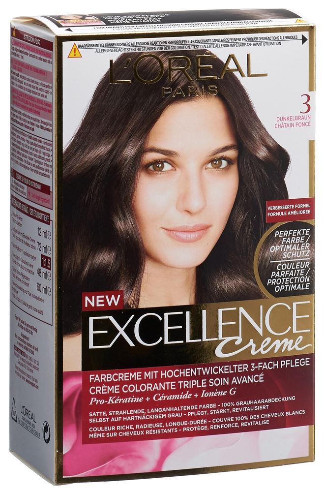 EXCELLENCE Creme Triple Protection<br>1 Stück, Creme, 3 dunkelbraun