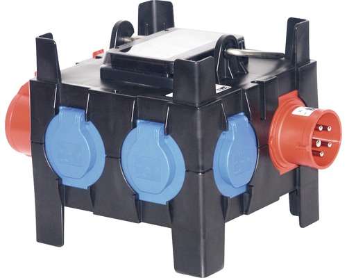 Mobiele verdeeldoos CEE 16A IP44 zwart PCE9030208