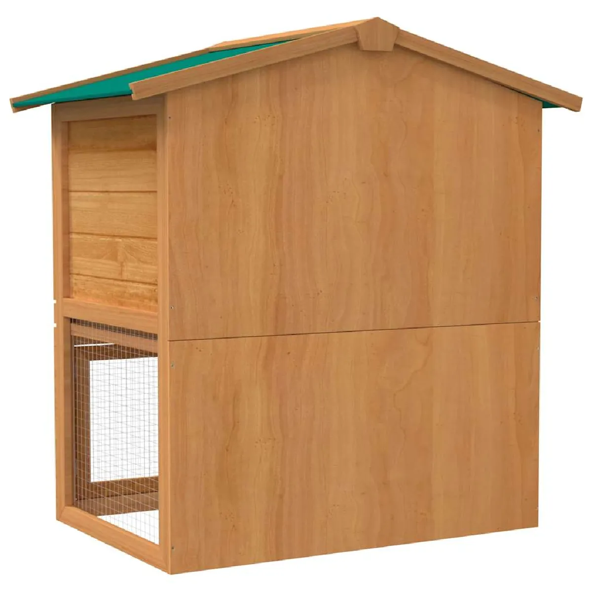 vidaXL Clapier d'extérieur Bois 3 Portes