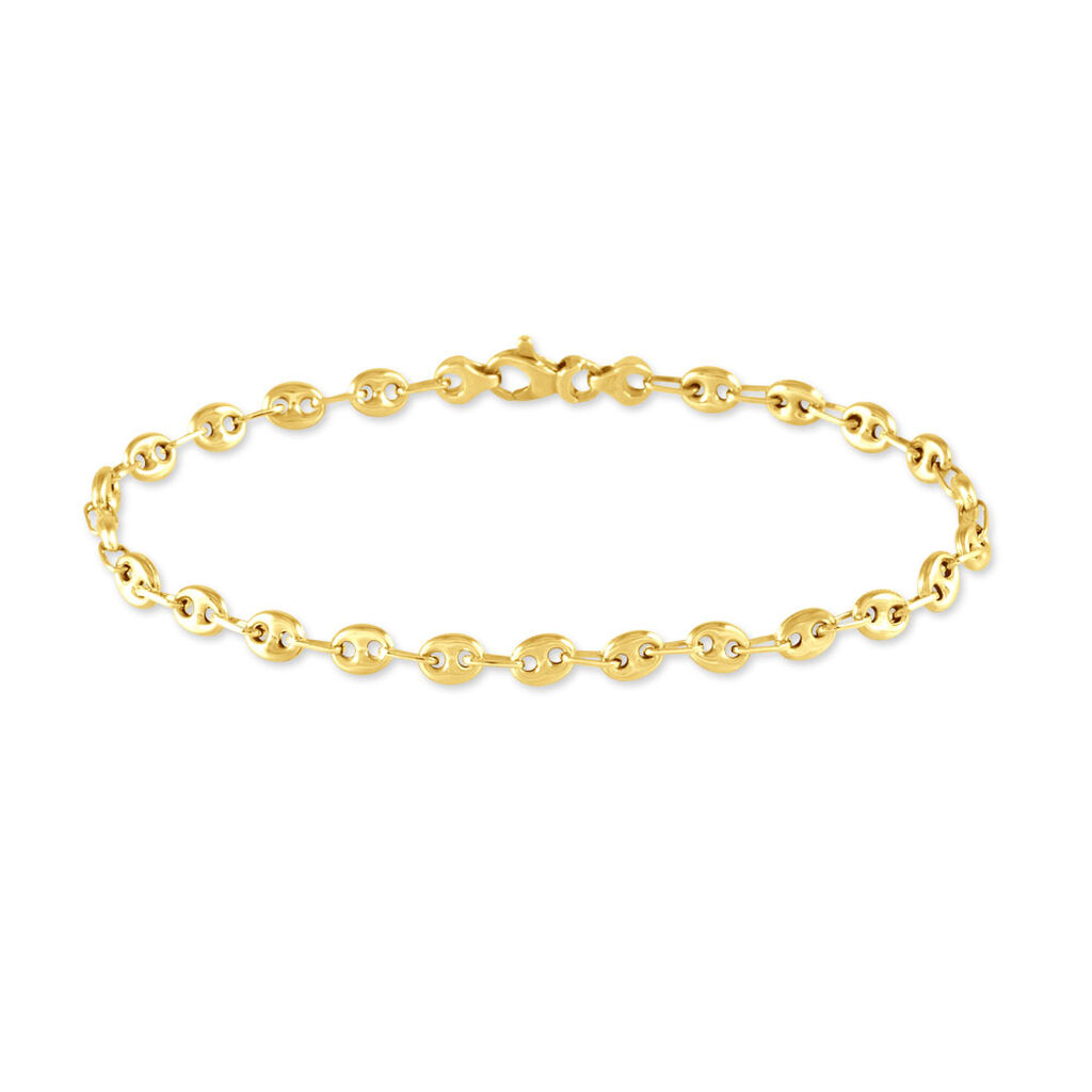 Bracelet Dami Maille Grain De Cafe Or Jaune