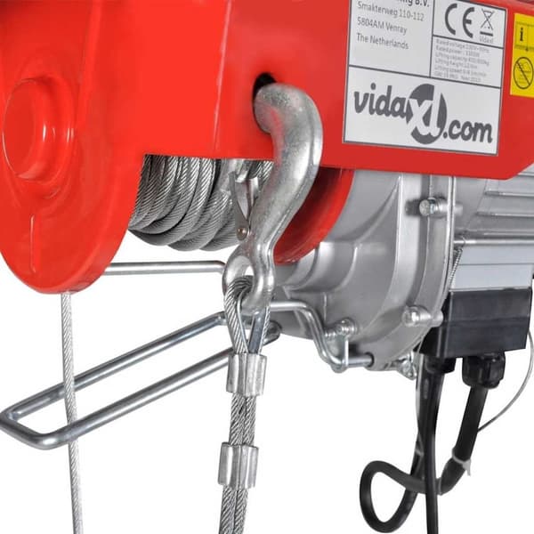 vidaXL Elektrisk vinsj 1000 W 200/400 kg