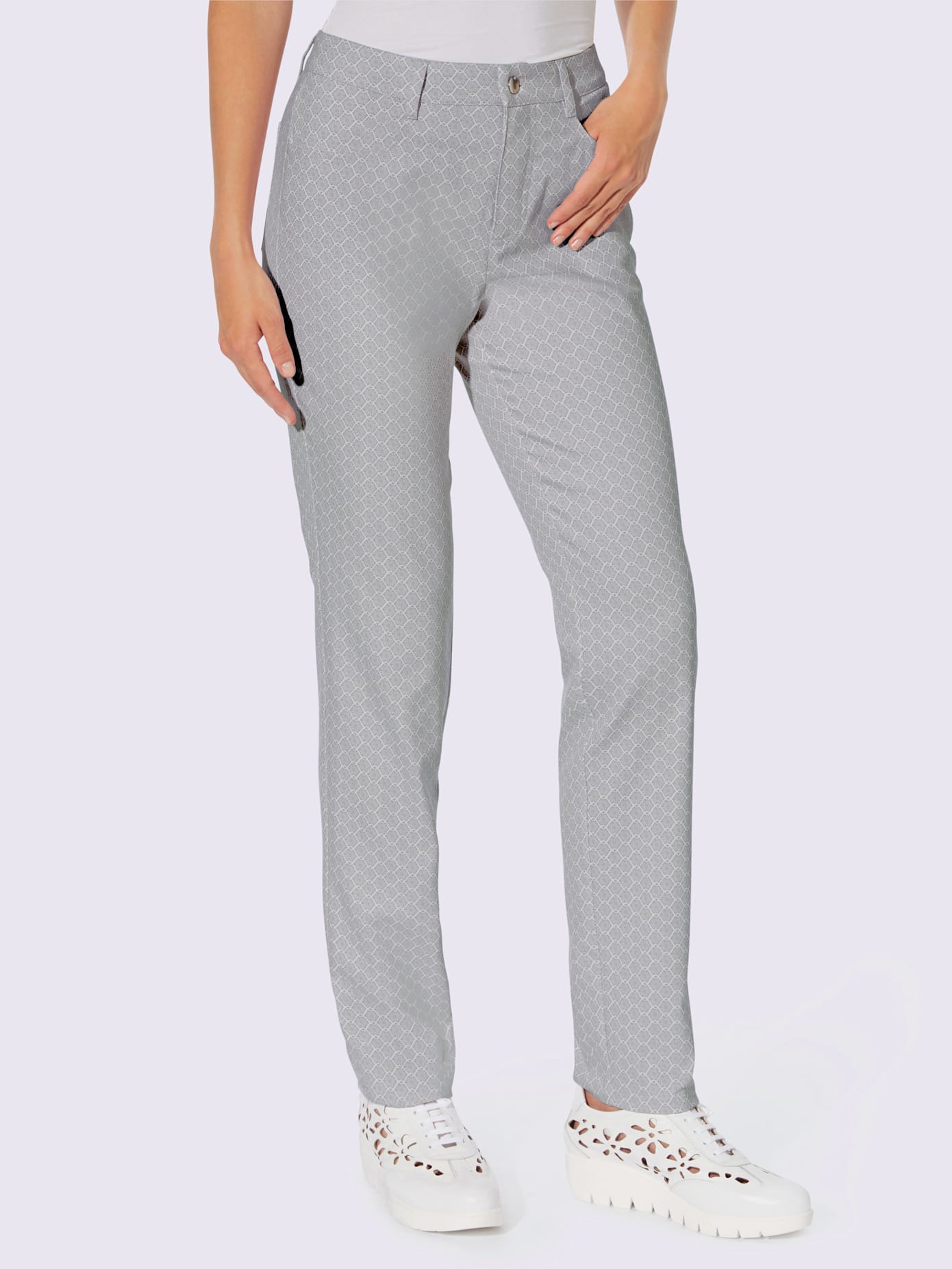 Pantalon imprimé motif minimaliste tendance