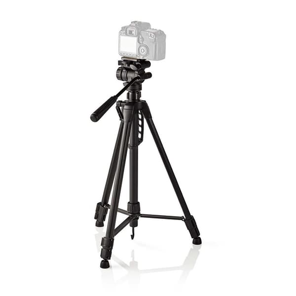 Nedis Stativ | Maksimal lastekapasitet: 3.0 kg | Minimum arbeidshøyde: 60.0 cm | Maksimal arbeidshøyde: 165.0 cm | 3 Segmenter | Pan & Tilt | Reiseves