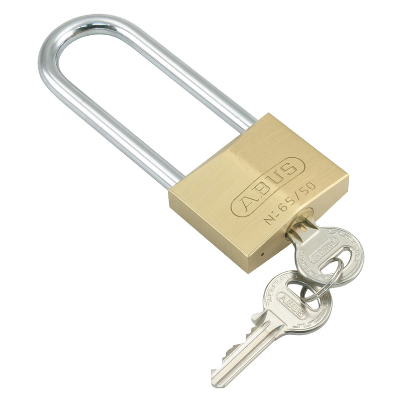 Abus messing hangslot hoge beugel 65/40/63mm