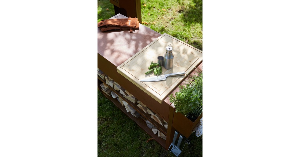 BarbecookSnijplank met sapgeul uit bamboe voor Nestor World  (FSC 100%)