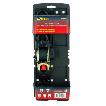 Sangle Sifam A CLIQUET RETRACTABLE 25MM X 1,8M Universel