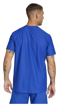 Maillot manches courtes adidas Own The Run Bleu Homme